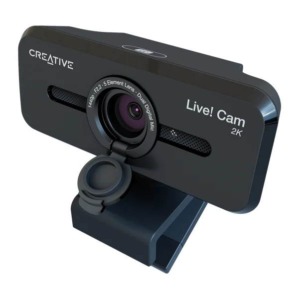 מצלמת רשת Creative Live! Cam Sync 1080p V3 - 2K QHD Webcam with 4X Digital Zoom and Built-in Mics